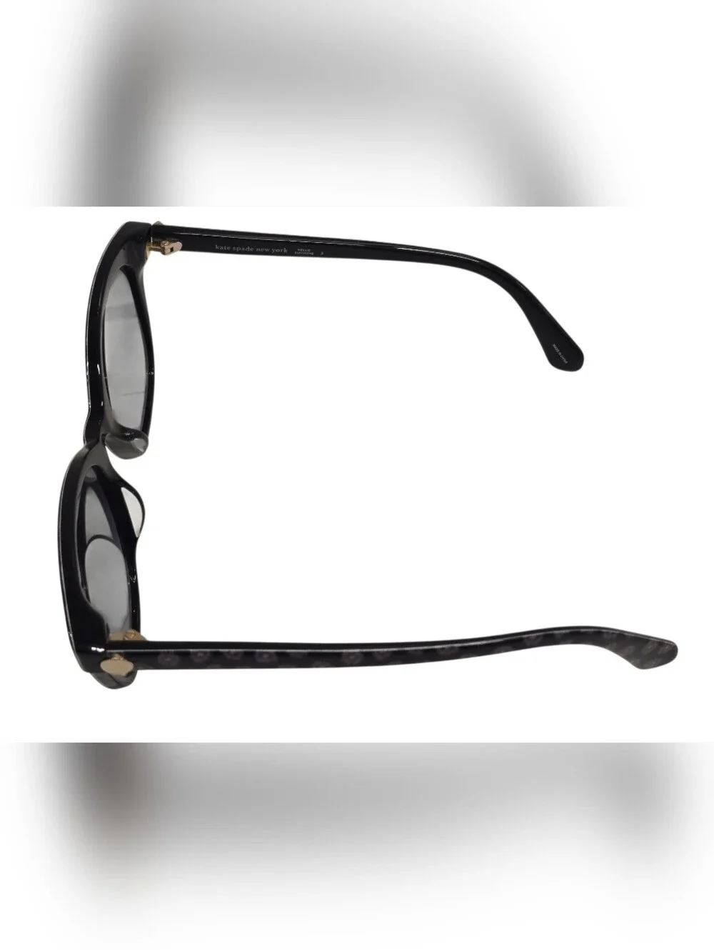 Kate Spade Bianka 52mm Gradient CatEye Sunglasses-Black Pattern/Grey Shaded New